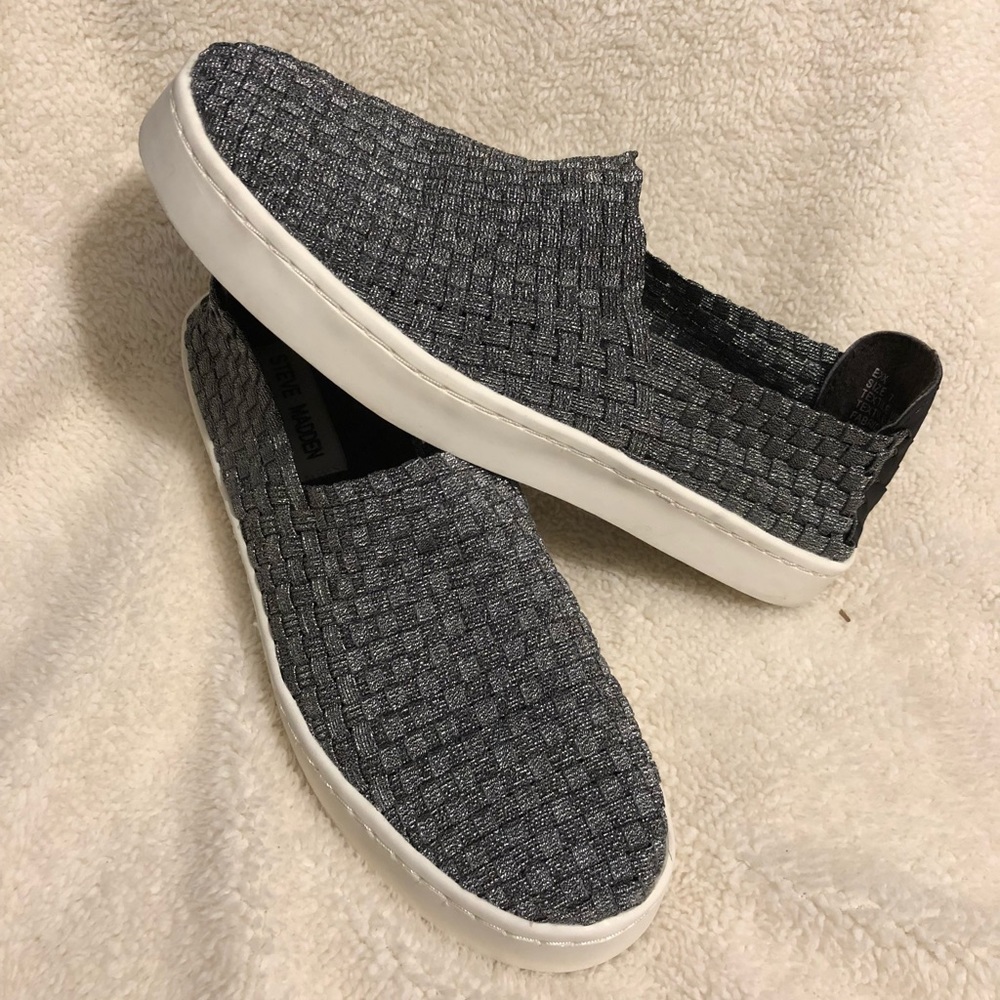 Steve Madden Elasticized Woven Loafer Slip On